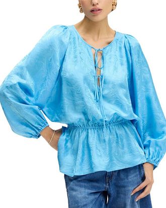 Robert Graham Mazie Silk-Blend Woven Shirt