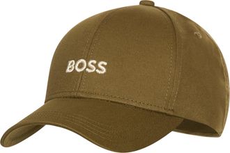 HUGO BOSS Baseball Cap BOSS Zed, gr&uuml;n (dunkelgr&uuml;n 302), Twill, Baumwolle, unifarben, Caps Baseball Cap, mit Logostickerei, Unisex