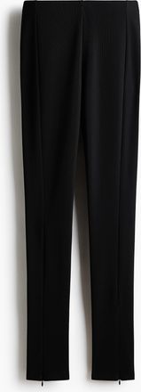 H&M Leggings mit Zippern - Schwarz