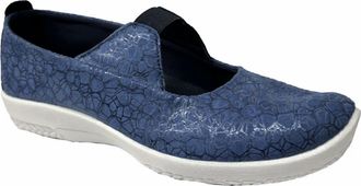 Arcopedico Womens Leina Shoe In Blue Liho