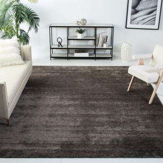 Safavieh Mirage Hand Made Area rug, Charcoal Solid / Tonal Style Non-Shedding