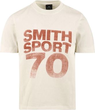 Paul Smith T-shirts en Poloshirts - Heren - T-shirts - Wit - L - Katoen - Tops