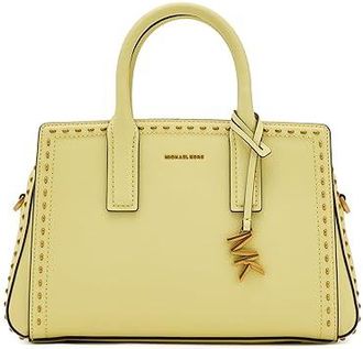 Michael Kors Laila Small Satchel Satchel Womens Handbags Lemon, Polyester/Twill