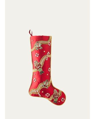 Kim Seybert Holiday Treasure Beaded Christmas Stocking