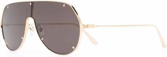 Cartier Ct 0324S 001 Zonnebrillen - Heren - Zonnebrillen - Geel - ONE Size - Accessoires