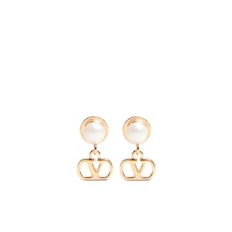 Valentino Garavani Earrings, female, Yellow, ONE SIZE, Golden Earrings for Women
