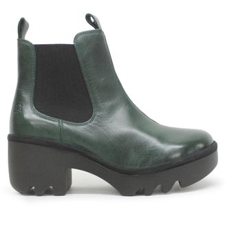 FLY London TRIG514FLY Rug Leather Womens Ankle Boots - UK 5 - US 7-7.5 Women - EU 38 - Petrol - Size:UK 5