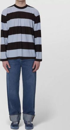 Bottega Veneta cashmere sweater striped loose fit knit