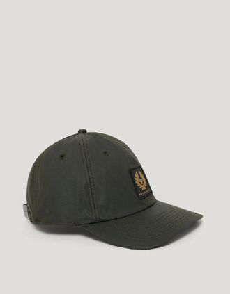 Belstaff Mens Belstaff Phoenix Patch Wax Cap - Faded Olive - Green - Size: ONE size