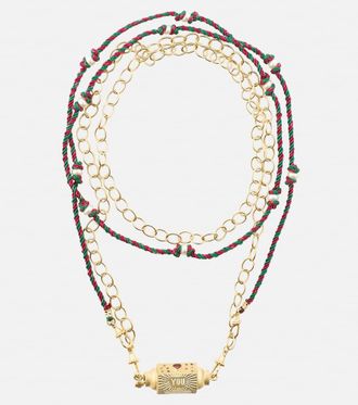 Marie Lichtenberg Collana in oro 14kt con zaffiri