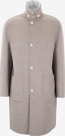 Brunello Cucinelli Wendbarer einreihiger Mantel aus Kaschmir