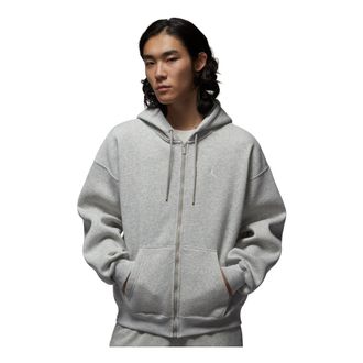 Nike Jordan Air Jordan Brooklyn Fleece Oversized Full-Zip Hoodie Grey Heather IB7232-050