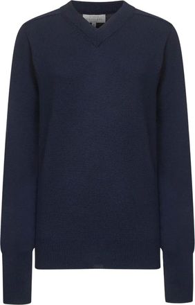 STUDIO NICHOLSON Maglione Inverness con scollo a V - Blu