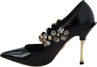 Dolce & Gabbana Dames, Schoenen, Zwart, Maat: 35 EU Leer