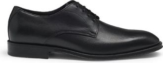 HUGO BOSS Mens Derrek Derby Lace-Up Smart Shoes in Black - Size UK 11