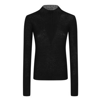 Pinko Pinko, Truien & Vesten, Dames, Zwart, S, Muggito Ronde Hals Trui