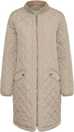 Cream Gewatteerde Jas Zilver Mink - Dames - Parka Jassen - Beige - L - Jassen