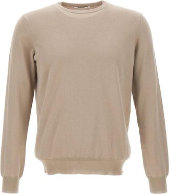 KANGRA Katoenen Trui - Heren - Ronde hals truien - Beige - 4XL - Katoen - Truien & Vesten