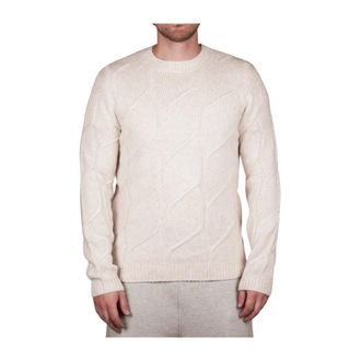 Alpha Studio Girocollo Aran - Knitwear - Hombre - Beige - XL
