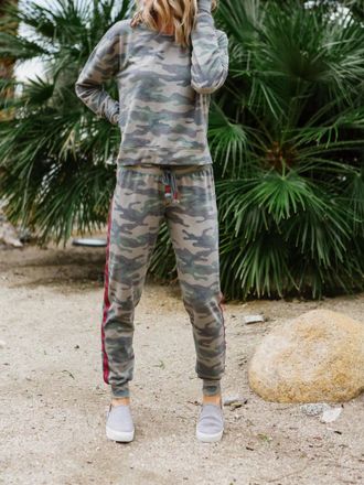 PJ Salvage Kind Is Cool Long Sleeve Top In Camo