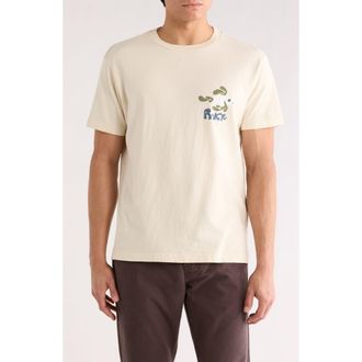 Rvca LA Fish School Graphic T-Shirt in Ceramic at Nordstrom Rack, Size Xx-Large