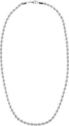 Trafalgar Store Barrett Braided Metal 22 Inch Long Necklace in Silver at Nordstrom