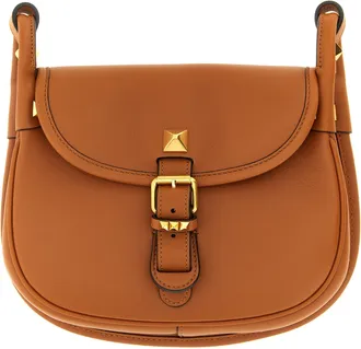Valentino Garavani Brown Calfskin Shoulder Womens Bag