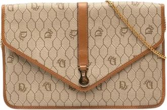 Dior Pre-owned Canvas Crossbody Bag - Dames - Vintage Schoudertas - Beige - ONE Size - Vintage