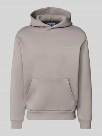 Review Regular Fit Hoodie mit K&auml;nguru-Tasche in Hellgrau, Gr&ouml;&szlig;e XXL