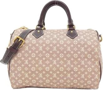 Louis Vuitton Pre-owned Monogram Idylle Speedy Bandouliere Boston tas - Dames - Vintage Handtas - Beige - ONE Size - Vintage