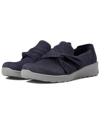 Bzees Womens Glimmer Shoes In Navy Blue