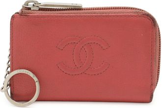 Chanel Pink Grained Calfskin Coin Purse/Coin Case (Pre-Owned)