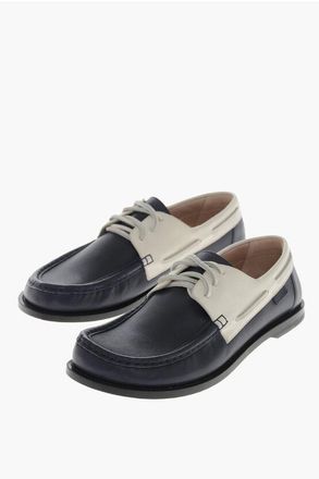 Loewe Bicolor Leather Lace-Up Shoes size 40