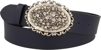 MGM Womens Belt, Blue (Marine), Large