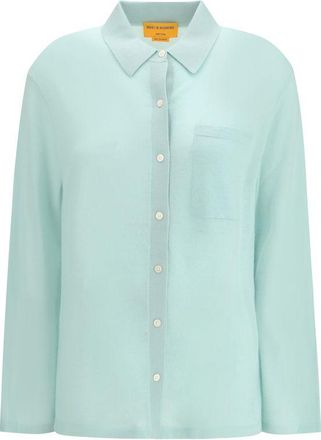 Guest In Residence Blue Cashmere Dress Womens Shirt