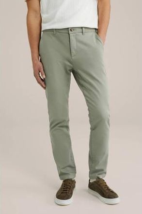 WE Fashion slim chino lichtgroen