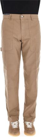 Pantaloni Torino Heren, Broeken, Bruin, Maat: W34 Katoen