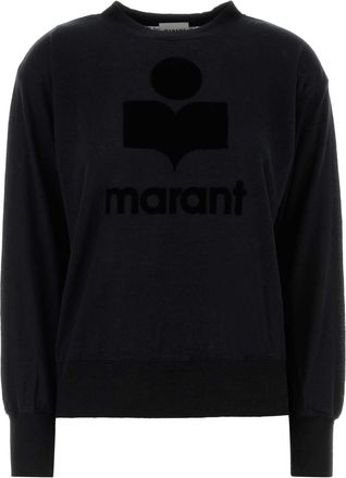 Isabel Marant Black Linen Klowia T Shirt