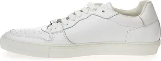 Roberto Cavalli Womens White Leather Low Top Sneakers
