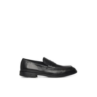 Alexander Hotto Loafers, male, Black, Size: 10 1/2 US Leather Loafers