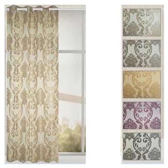 Trade Shop Trade Shop - Tenda Cleofe Pannello Singolo 8 Borchie Porta Finestra Cucina Bastone 140x280 Cm