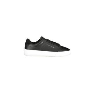Tommy Hilfiger Sneakers, male, Black, Size: 7 US Premium Leather Sneakers with Sleek Design