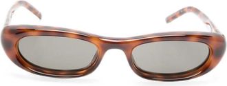 Saint Laurent Shade Plump Oval-frame Sunglasses