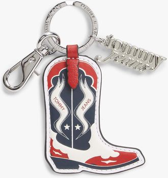 Tommy Hilfiger Womens Tommy Jeans Cowboy Boot Bag Charm - White