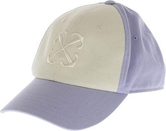 Off-white Purple Color Block Baseball Cap