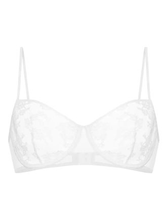 Zhilyova The Tara bh met bloemenkant - Wit
