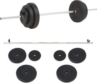 vidaXL Juego De Pesas 30 Kg Vidaxl