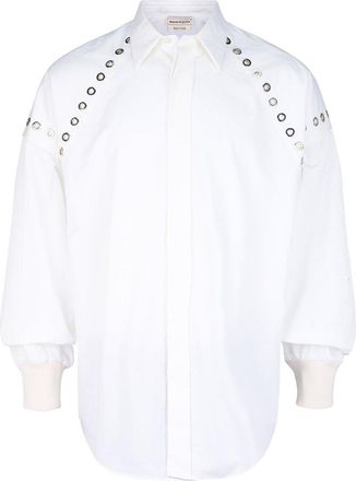 Alexander McQueen Alexander Mcqueen Grommet Detail Button-Up Shirt