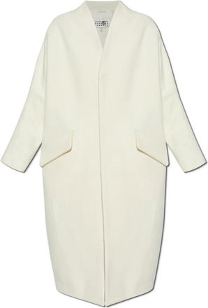 Maison Margiela Dames, Mantels, Beige, Maat: XS Wol