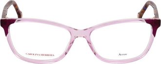 Carolina Herrera Ladies Purple Rectangular Eyeglass Frames HER 0284-2
